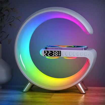 Glamp™ Multifunctional Wireless Charger Stand + Alarm Clock + Speaker