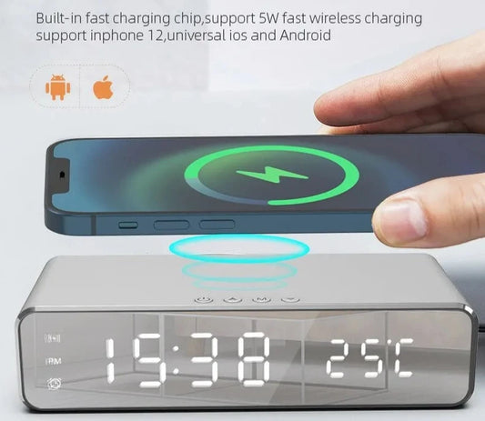 UpTech™ Wireless Fast Charger Timer Alarm Clock