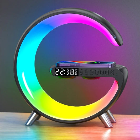 Glamp™ Multifunctional Wireless Charger Stand + Alarm Clock + Speaker