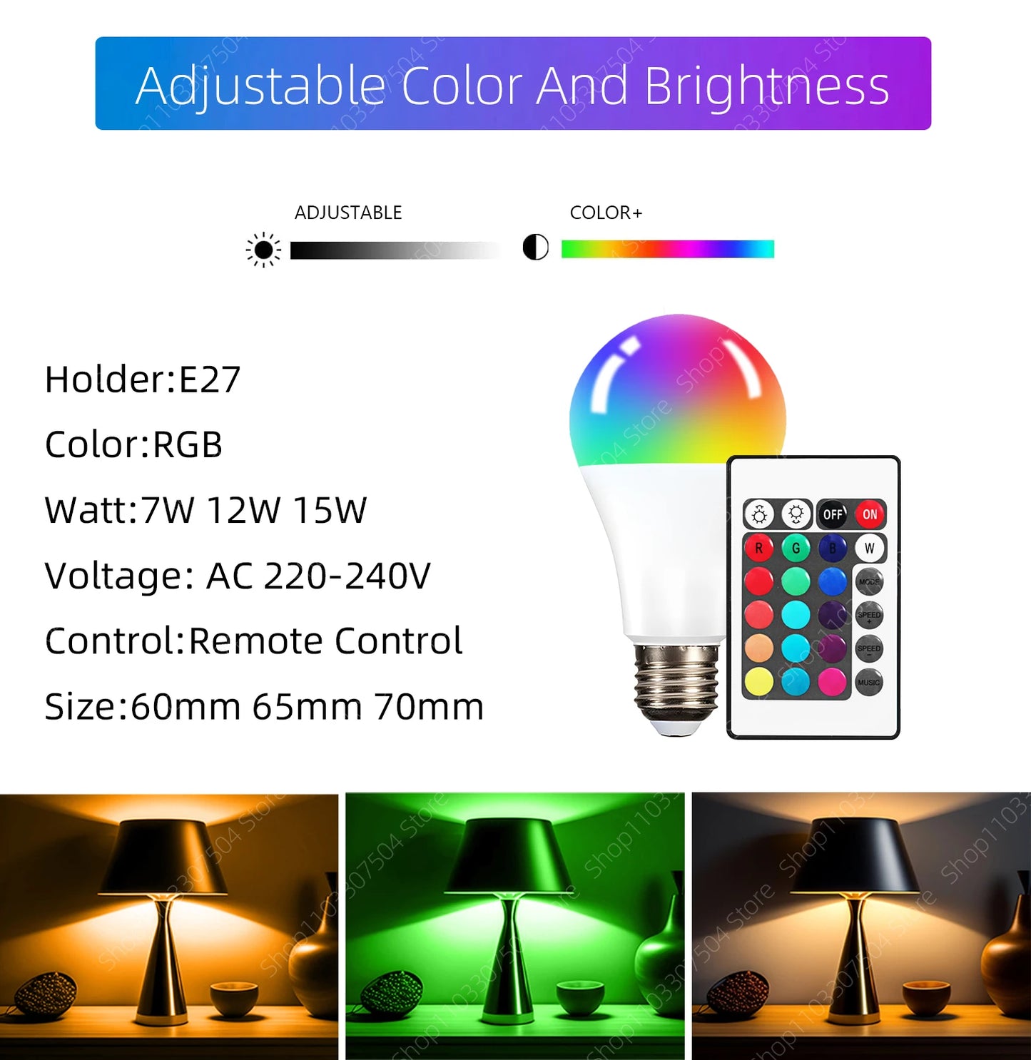 Magiclamp™ E27 220V RGB LED Light Bulb