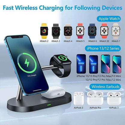 Elmachina™ 3 in 1 Wireless Fast Charger Magnetic Pad For iPhone