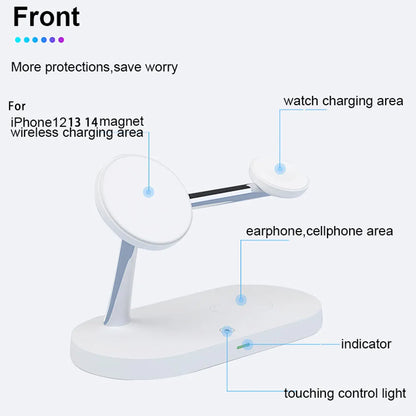 Elmachina™ 3 in 1 Wireless Fast Charger Magnetic Pad For iPhone