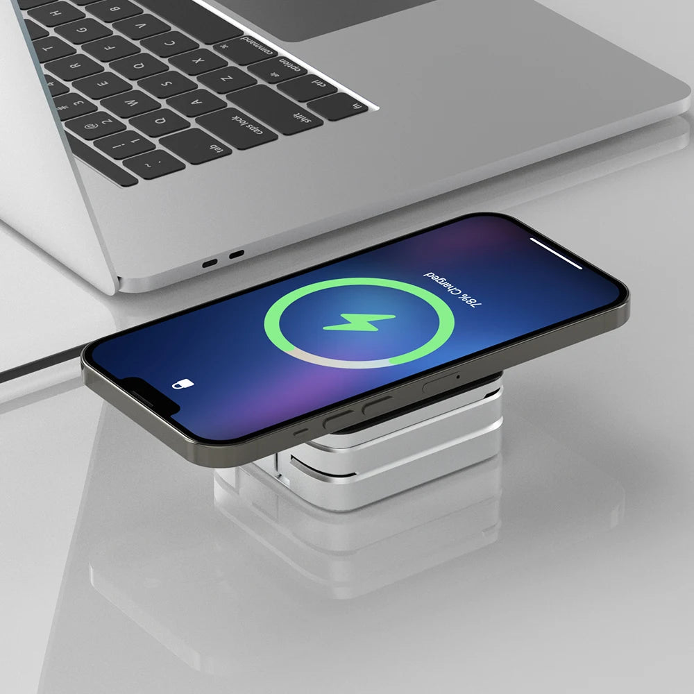 Portacharge™ 3 In 1 Foldable Magnetic Wireless Charger Stand